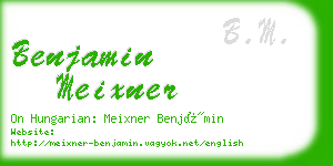 benjamin meixner business card